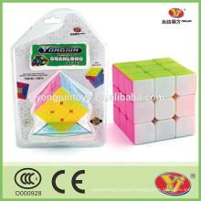 Material plástico e PVC Tipo de plástico 3d brinquedo puzzle YJ Guanlong brindes promocionais cubo